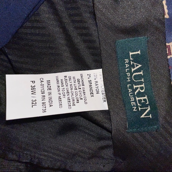 *NEW*, BRAND NEW LAUREN RALPH LAUREN CLASSIC FIT ULTRAFLEX SLACKS, SIZE 36WX32L - Picture 8 of 9